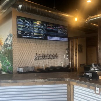 Distant Brewing - Front counter and current beer menu - Breweries Near Me - Mammoth Lakes, California Distant Brewing - Front counter and current beer menu - Breweries Near Me - Mammoth Lakes, California