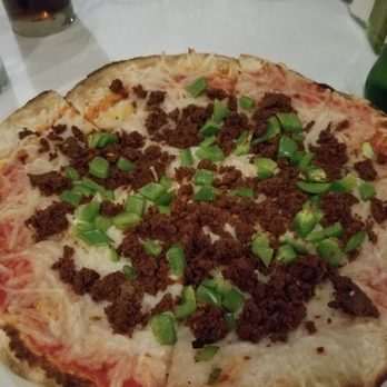 Centro - VEGAN sausage pizza - New American Near Me - Des Moines, Iowa Centro - VEGAN sausage pizza - New American Near Me - Des Moines, Iowa