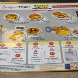 Waffle House - Breakfast menu