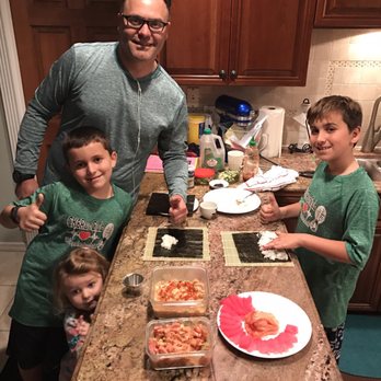 Trader Bay Seafood Company - Sushi night set up!  Kids love to make their own sushi are getting really good! - Seafood Markets Near Me - Hernando Beach, Florida