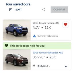 The vehicle was on hold and they sold it! The vehicle was on hold and they sold it!