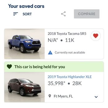 CarMax - The vehicle was on hold and they sold it! - Used Car Dealers Near Me - Ft. Myers, Florida CarMax - The vehicle was on hold and they sold it! - Used Car Dealers Near Me - Ft. Myers, Florida