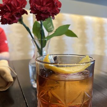 Back Bistro - Great old fashioned. House ages Four Roses. - New American Near Me - Folsom, California Back Bistro - Great old fashioned. House ages Four Roses. - New American Near Me - Folsom, California
