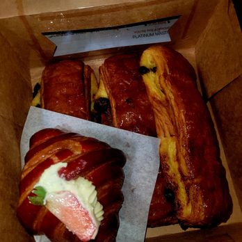 Gourmet Central Bakery - Long ones, Pan Swisse! And, the other is the Strawberry Cream Croissant! Yummy!! - Coffee & Tea Near Me - Prunedale, California Gourmet Central Bakery - Long ones, Pan Swisse! And, the other is the Strawberry Cream Croissant! Yummy!! - Coffee & Tea Near Me - Prunedale, California