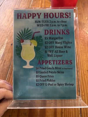 Menu photo 1 Blackbeard's On The Beach Corpus Christi, TX