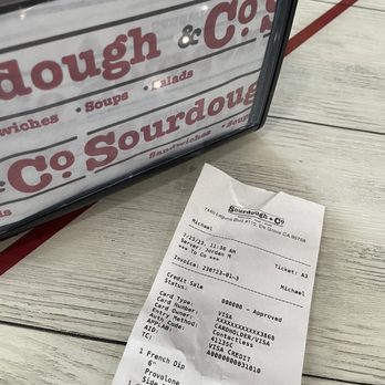Sourdough - Elk Grove - Receipt - Sandwiches Near Me - Elk Grove, California Sourdough - Elk Grove - Receipt - Sandwiches Near Me - Elk Grove, California