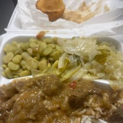Jurline's Soul Food Cafe - Beef Tips with 3 Sides