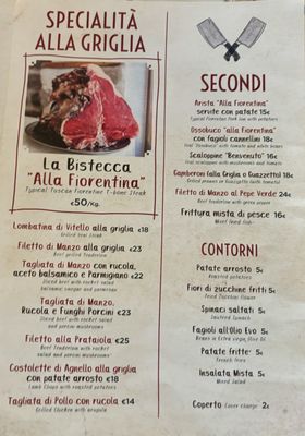 Menu photo 2 Trattoria Da Benvenuto Florence, FI Menu photo 2 Trattoria Da Benvenuto Florence, FI