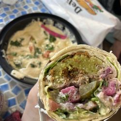 Shamis Wraps - Falafel Wrap and Hummus