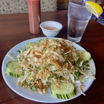 Jazmine Cafe - NOT WORTH THE PRICE: Slaw and boiled chicken salad (no spring roll or soup) - $14 before tip! - Vietnamese Near Me - New Orleans, Louisiana Jazmine Cafe - NOT WORTH THE PRICE: Slaw and boiled chicken salad (no spring roll or soup) - $14 before tip! - Vietnamese Near Me - New Orleans, Louisiana