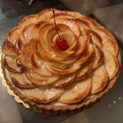 Village French Bakery - Apple tart w/ custard & moschino