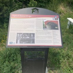 Hogback Covered Bridge - Informational sign