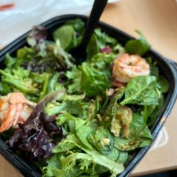 a closeup of a salad