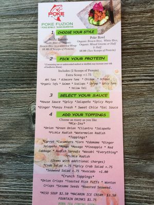 Menu photo 7 Poke Fuzion Mesa, AZ