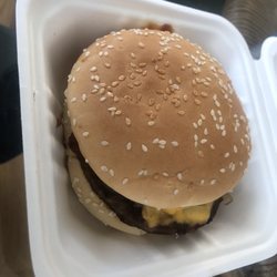 Burger Baron - The single patty cheese burger.