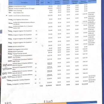 Aspen Dental - Middleburg, FL - This is the bill they gave me. - Cosmetic Dentists Near Me - Middleburg, Florida