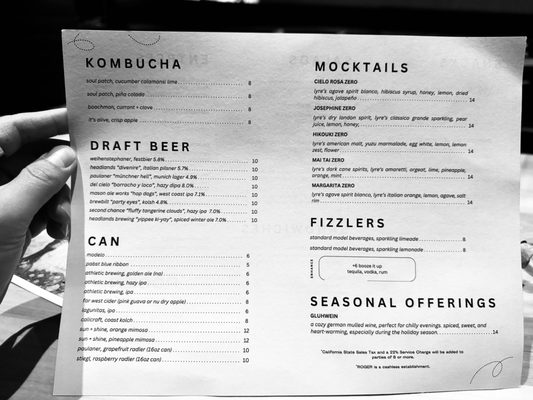 Menu photo 8 Roger Bar & Restaurant Mountain View, CA