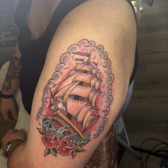 Empty Tomb Tattoo - Tattoo of a ship - Tattoo Near Me - Glen Rock, Pennsylvania Empty Tomb Tattoo - Tattoo of a ship - Tattoo Near Me - Glen Rock, Pennsylvania