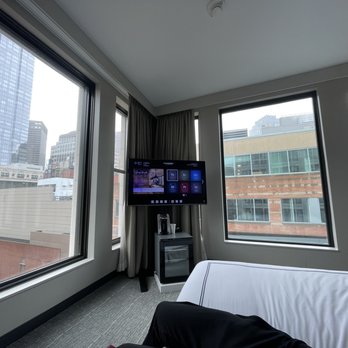 The Godfrey Hotel Boston - Beautiful view from our bed - Hotels Near Me - Boston, Massachusetts The Godfrey Hotel Boston - Beautiful view from our bed - Hotels Near Me - Boston, Massachusetts