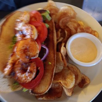 GreenHouse Restaurant & Bar - Shrimp Po-Boy sorry it is a bit blurred - New American Near Me - Denton, Texas GreenHouse Restaurant & Bar - Shrimp Po-Boy sorry it is a bit blurred - New American Near Me - Denton, Texas