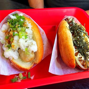 Japadog - Oroshi & Spicy Cheese TeriMayo - Japanese Near Me - Vancouver, British Columbia
