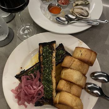 The Cutlery - Oysters and bone marrow with chimmichuri - Steakhouses Near Me - Honolulu, Hawaii The Cutlery - Oysters and bone marrow with chimmichuri - Steakhouses Near Me - Honolulu, Hawaii