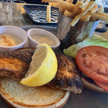 Mala Ocean Tavern - HH Fish Sandwich (mahi mahi today) - Seafood Near Me - Lahaina, Hawaii Mala Ocean Tavern - HH Fish Sandwich (mahi mahi today) - Seafood Near Me - Lahaina, Hawaii