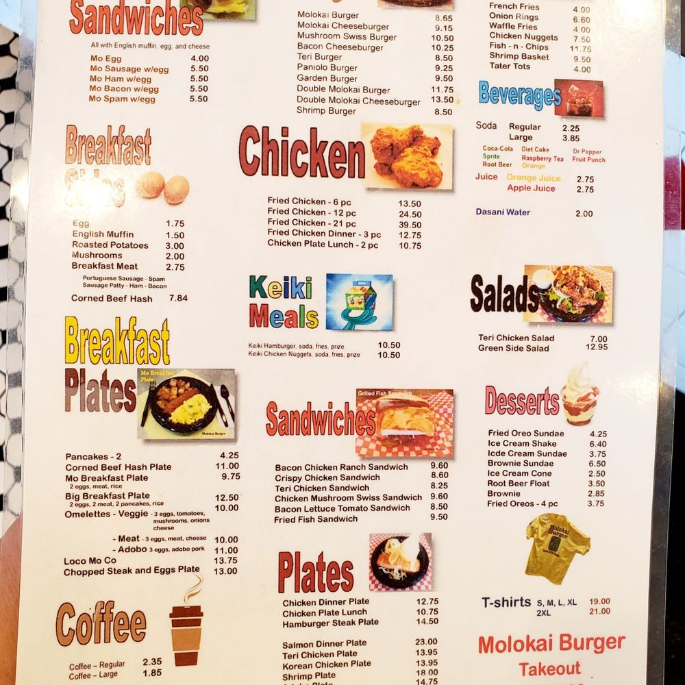 Molokai Burger - Da menu as of August 2, 2023. - Burgers Near Me - Kaunakakai, Hawaii Molokai Burger - Da menu as of August 2, 2023. - Burgers Near Me - Kaunakakai, Hawaii