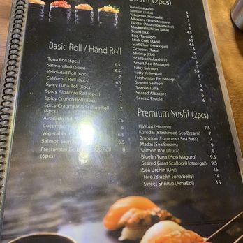 Hoshi Sushi - menu - Sushi Bars Near Me - Fullerton, California