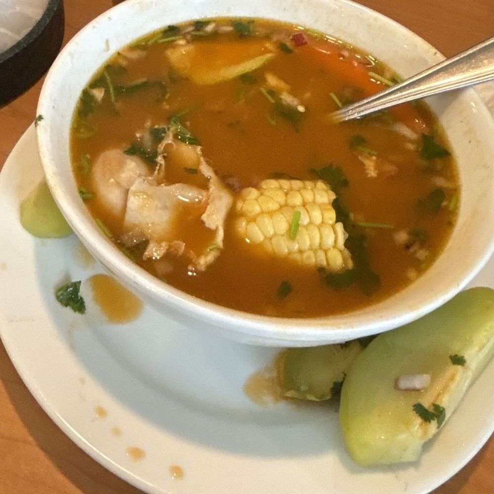 Sabor Mexicano - The veggies were cut too large and were rough. The soup tasted like oranges - Mexican Near Me - Los Angeles, California