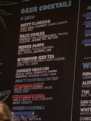 Menu photo 8 The Oasis Miami, FL