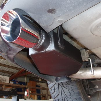 Newberry's Hi-Performance Muffler - exhaust on a dodge magnum - Auto Repair Near Me - Visalia, California