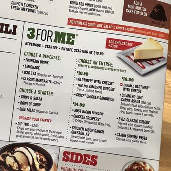Chili's - 3 For Me Menu is our favorite thing! - Tex-Mex Near Me - Helena, Montana Chili's - 3 For Me Menu is our favorite thing! - Tex-Mex Near Me - Helena, Montana