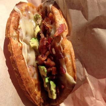 Bruxie - Cheese bacon + avocado - Breakfast & Brunch Near Me - Brea, California Bruxie - Cheese bacon + avocado - Breakfast & Brunch Near Me - Brea, California