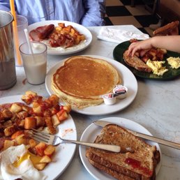 Lumberjacks, Children's plate, and pancake. Lumberjacks, Children's plate, and pancake.