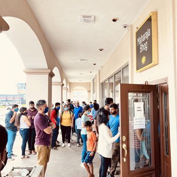 Maharaja Bhog - Chaos at the entrance - Indian Near Me - Houston, Texas