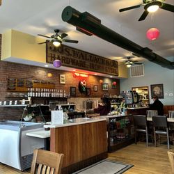 Ice cream & coffee counter