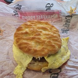Carl's Jr - Sausage and Egg Biscuit - no cheese