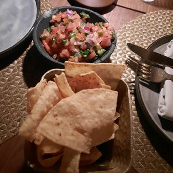 Toca Madera - Chips and pico for the table, chips were great - Steakhouses Near Me - Houston, Texas