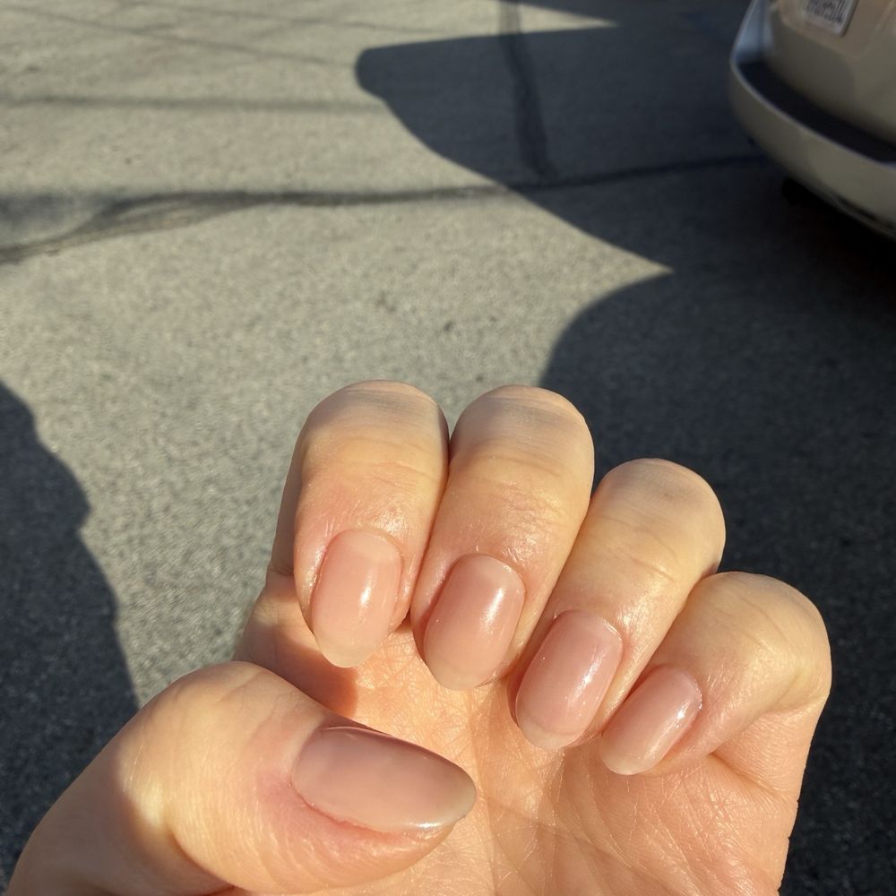 Nude gel nails Nude gel nails