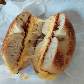 The Bagel Bakery - Sunrise..bacon, eggs and cheese - Coffee & Tea Near Me - Monterey, California The Bagel Bakery - Sunrise..bacon, eggs and cheese - Coffee & Tea Near Me - Monterey, California