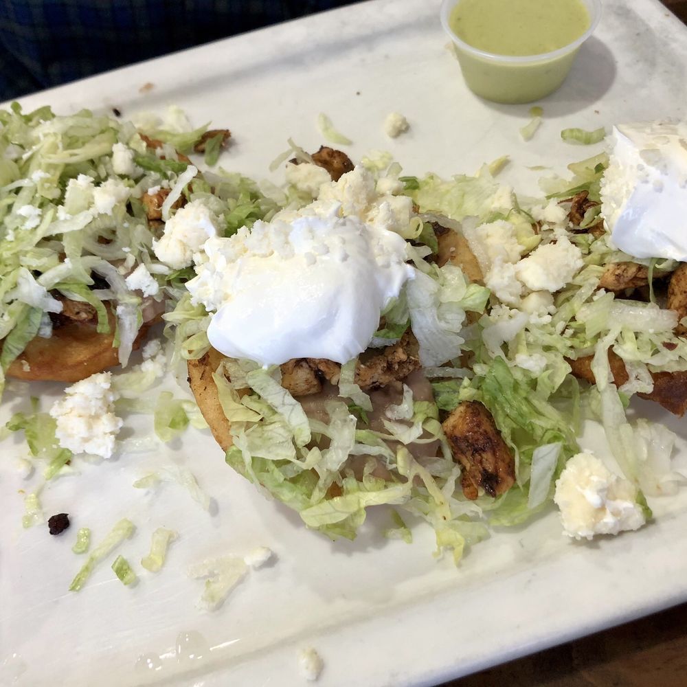 El Rincon Tacos & Grill - Their 3 Piece Sopes with grilled chicken - Mexican Near Me - Theodore, Alabama El Rincon Tacos & Grill - Their 3 Piece Sopes with grilled chicken - Mexican Near Me - Theodore, Alabama