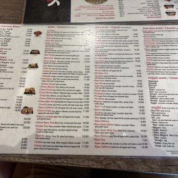 Yo Sushi - Menu - Sushi Bars Near Me - Alameda, California