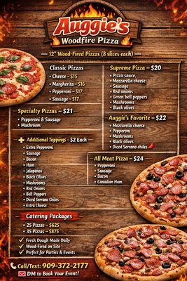 Menu photo 1 Auggies Woodfire Pizza Banning, CA Menu photo 1 Auggies Woodfire Pizza Banning, CA