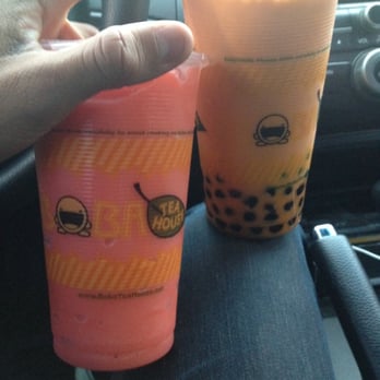 Boba Tea House - The Thai Tea and Watermelon slushes! Love the colors and packaging! - Coffee & Tea Near Me - Riverside, California