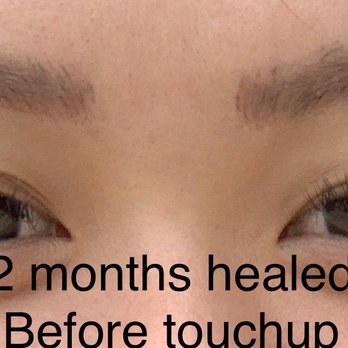 Brows by April - 2 months healed, redness covered, mostly evened out - Eyebrow Services Near Me - Rosemead, California