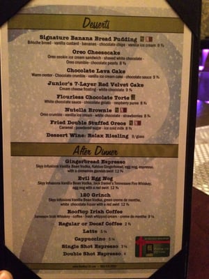 Menu photo 8 Rooftop 120 Glastonbury, CT