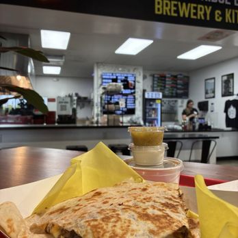 Burning Bridge Brewing - Asada quesadilla - Brewpubs Near Me - West Covina, California