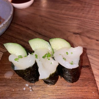Uchi Austin - Scallops from the happy hour menu - Sushi Bars Near Me - Austin, Texas Uchi Austin - Scallops from the happy hour menu - Sushi Bars Near Me - Austin, Texas