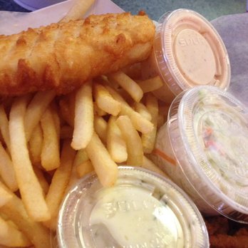 Oscar's Pier 83 - 1 Piece Iceland Cod with Cole Slaw, Fries, Tartar Sauce and House Sauce - Fish & Chips Near Me - Glendale, Arizona Oscar's Pier 83 - 1 Piece Iceland Cod with Cole Slaw, Fries, Tartar Sauce and House Sauce - Fish & Chips Near Me - Glendale, Arizona